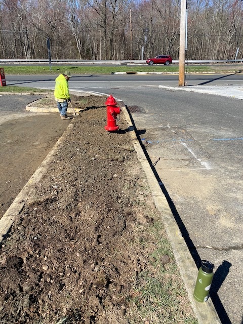 fire hydrant at curb